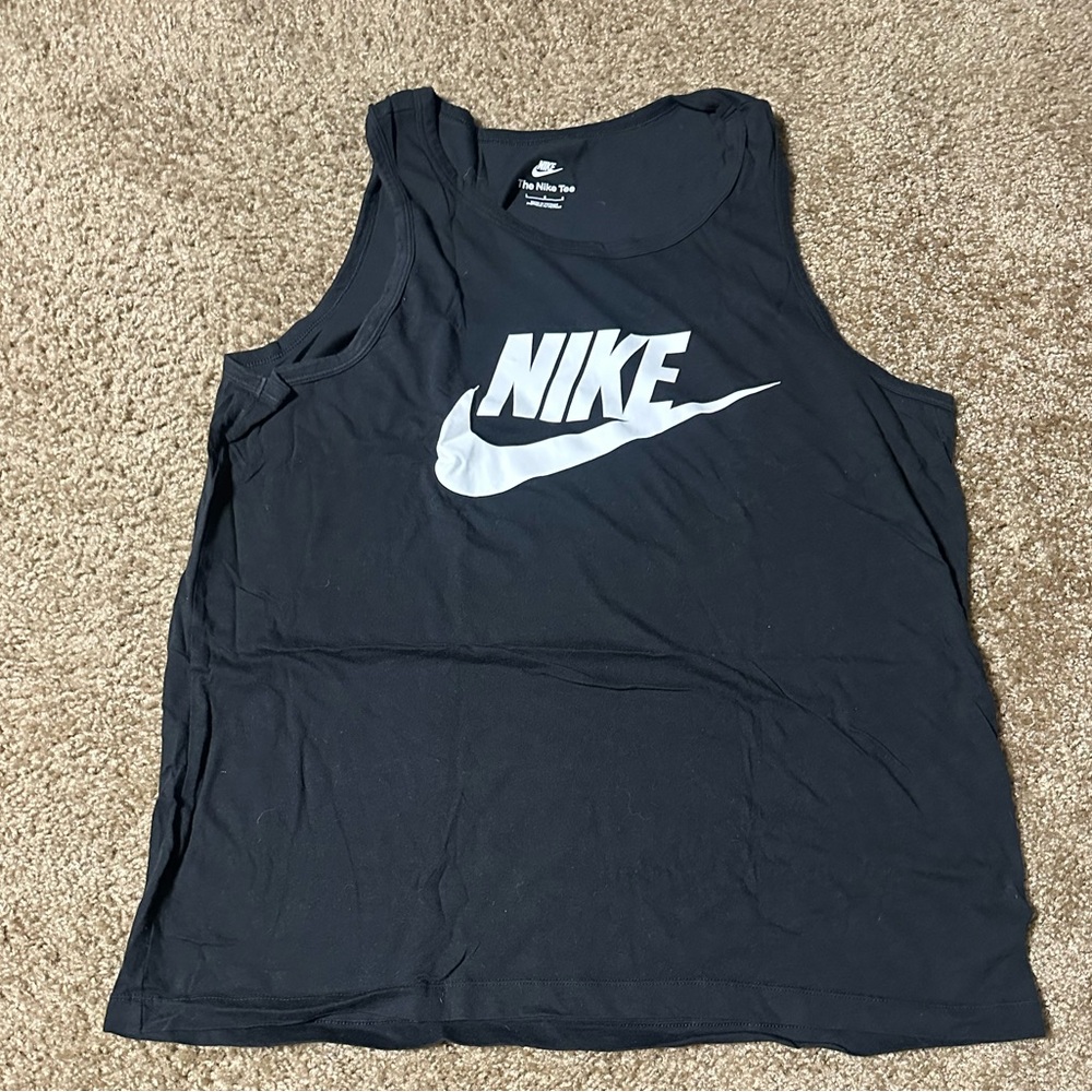 Nike Men’s Black Logo Tank Top